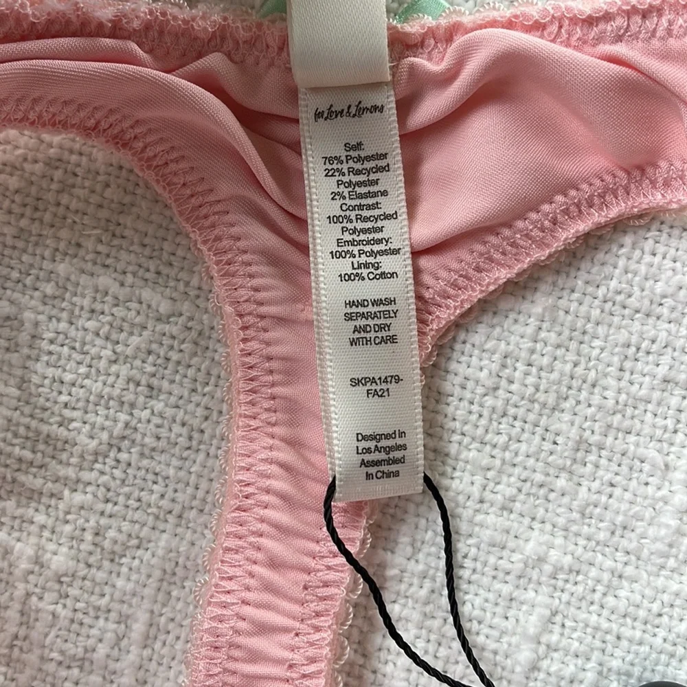 2/$80 For Love & Lemons Midsummer Floral Thong Panty - Picture 9 of 11
